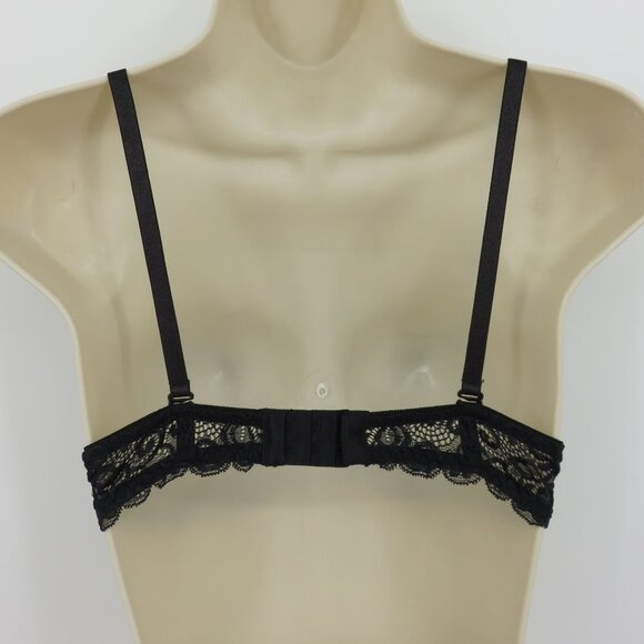 Maidenform 34B Sweet Nothings Bra Style 08104 Animal Print Black Lace Underwire - Picture 5 of 15